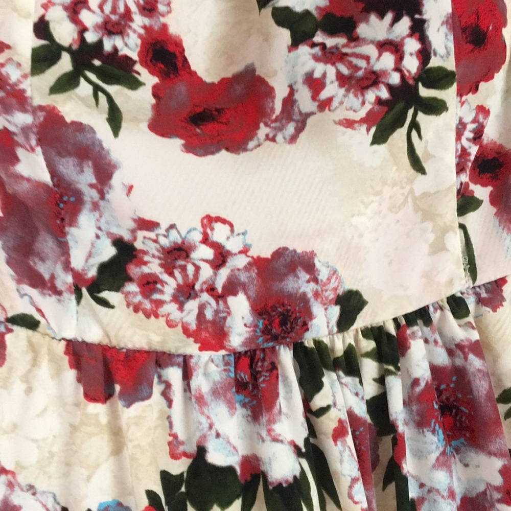 Strapless floral homecoming/formal dress - Picture 2 of 5
